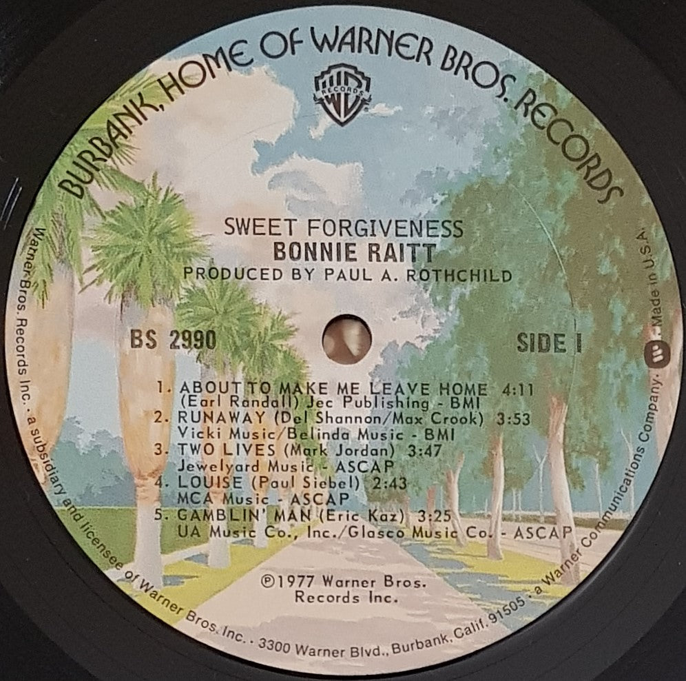 Bonnie Raitt's Music Album - Sweet Forgiveness
