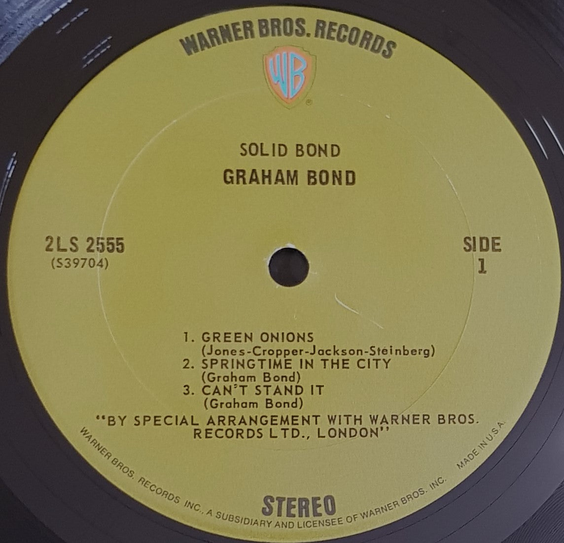 Graham Bond - Solid Bond Vinyl Record Album
