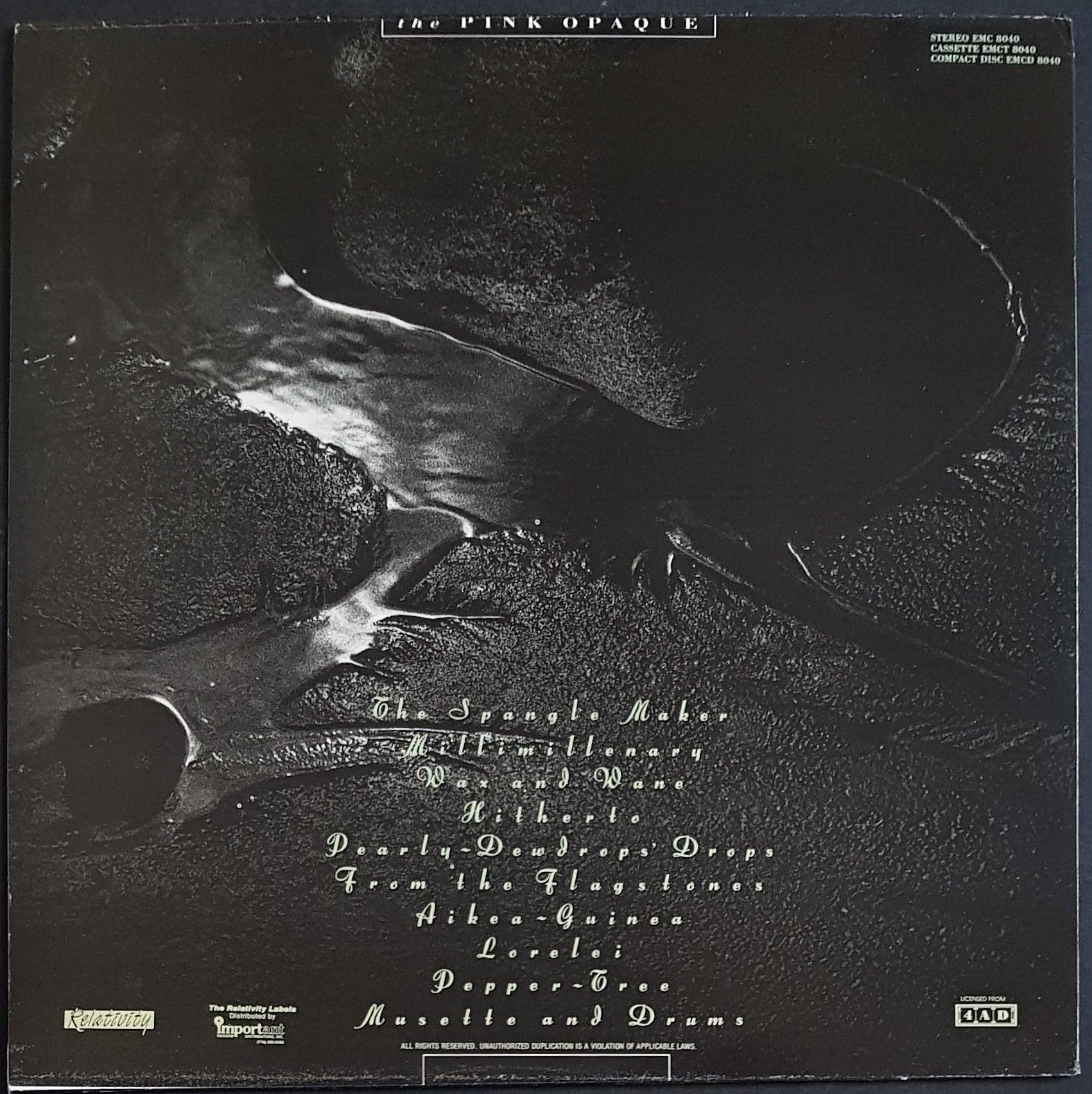 Cocteau Twins - The Pink Opaque: 1986 Compilation with Inner Sleeve