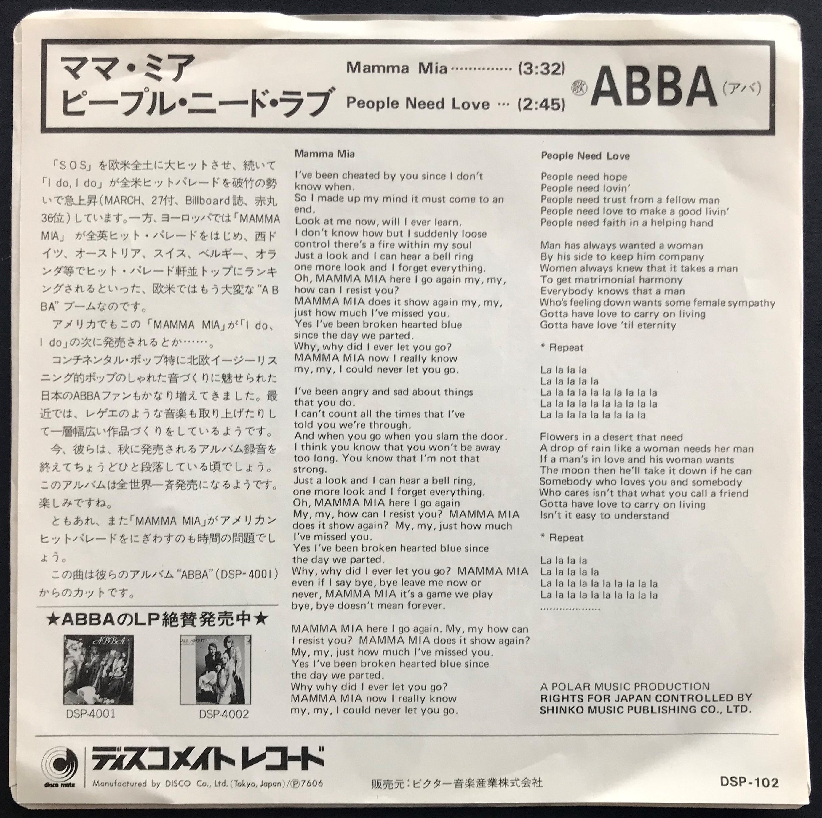 ABBA's Iconic 'Mamma Mia' - A 1976 Disco Classic