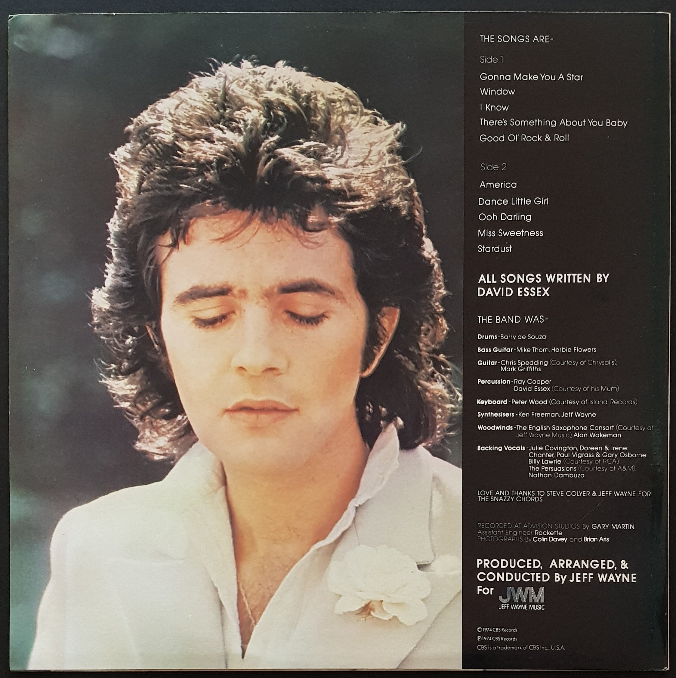 David Essex - Classic Release with Aus Tour Sticker and Press Kit