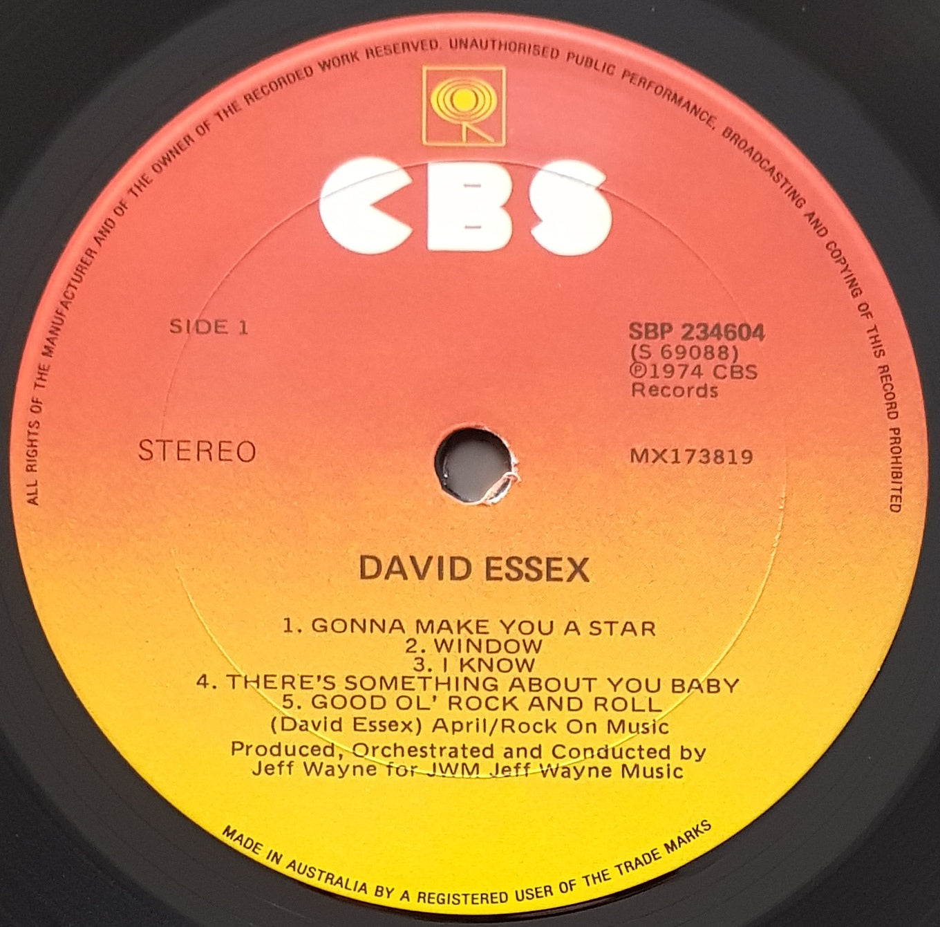 David Essex - Classic Release with Aus Tour Sticker and Press Kit