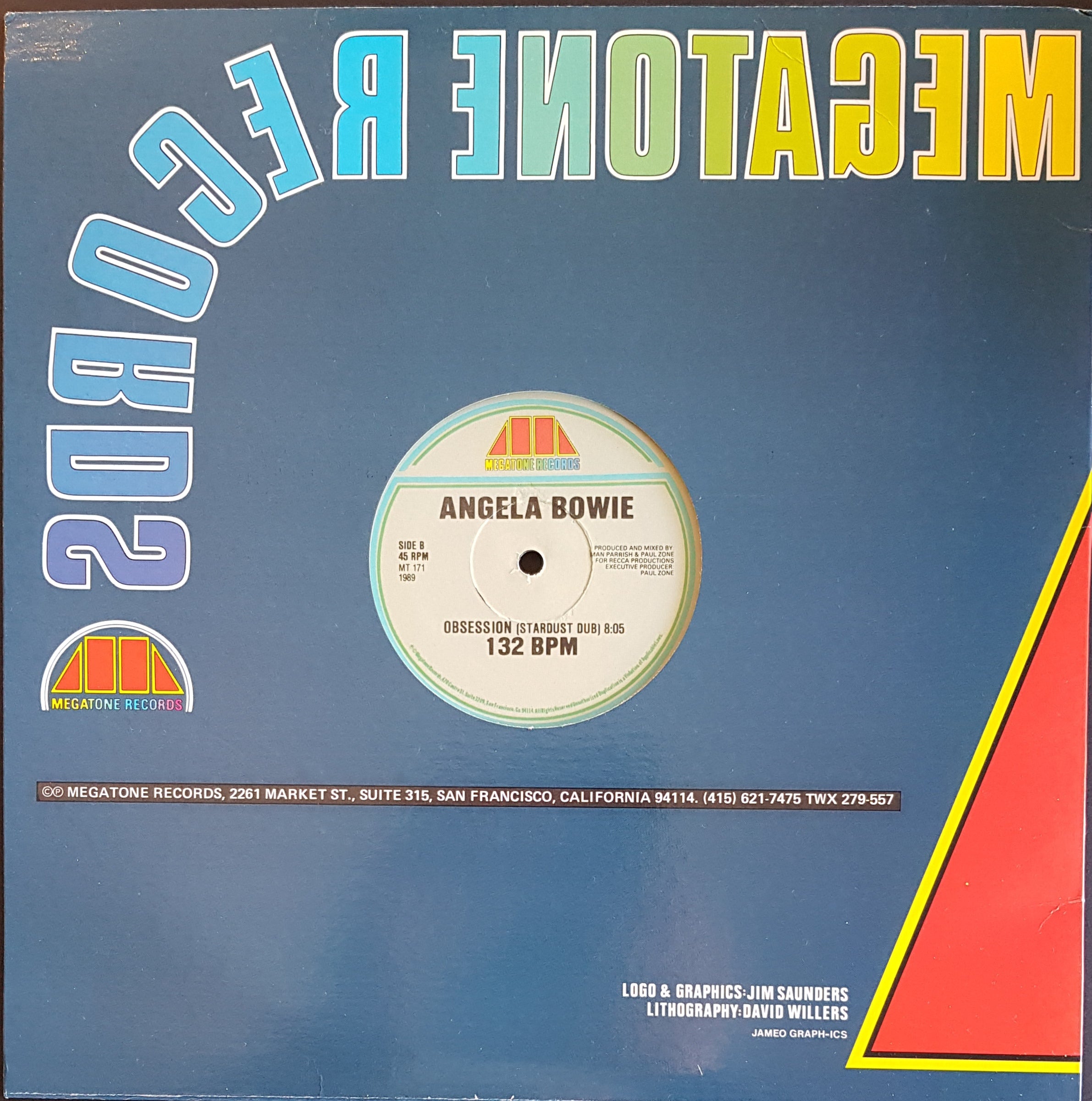 David Bowie (Angela Bowie) - Obsession (Balearic Beat Boys Remix) Music Record