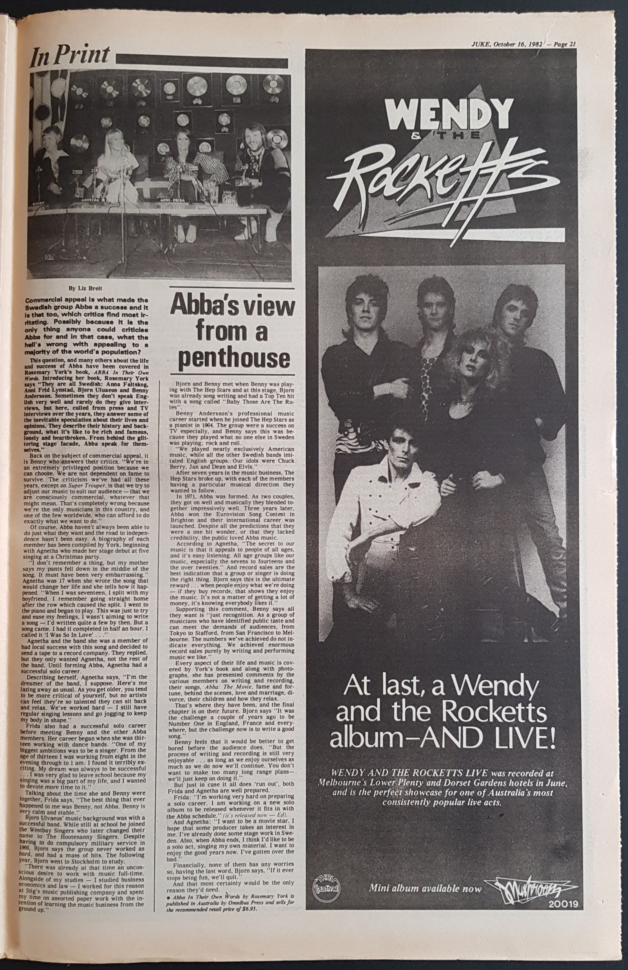 Duran Duran Magazine - October 16, 1982, Issue No. 390 with Simon Cover and Article